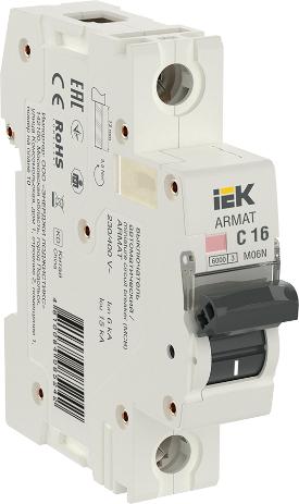 Автоматические выключатели ARMAT M06N IEK 6кА (автоматы до 63A) - магазин электротехники Electroshop