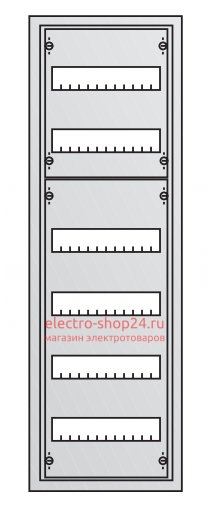 Распределительный щит ABB U61 в нишу 72 модуля 984х310х120 U61 - магазин электротехники Electroshop