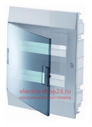 Бокс в нишу ABB Mistral41 24М модуля (2х12) прозрачная дверь c клеммным блоком 1SLM004101A2205 1SLM004101A2205 - магазин электротехники Electroshop