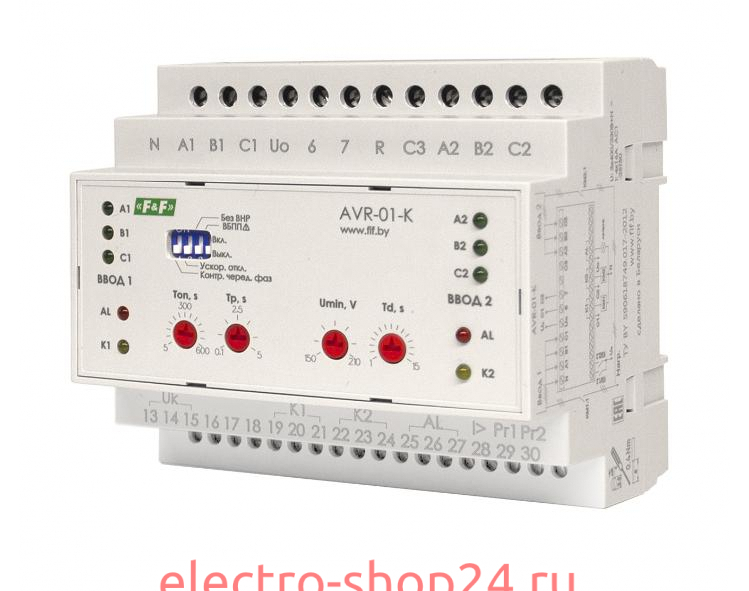 Устройство управления резервным питанием F&F AVR-01-K EA04.006.001 EA04.006.001 - магазин электротехники Electroshop