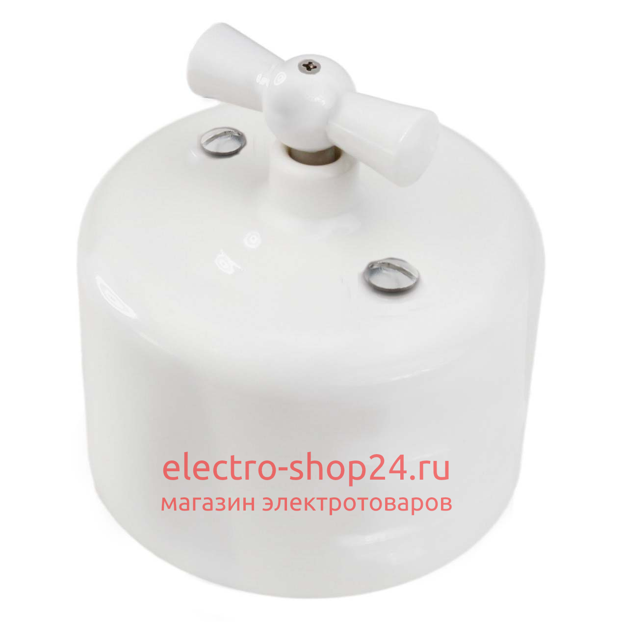 Выключатель 1-клавишный Bironi Ришелье керамика белый R1-210-01 R1-210-01 - магазин электротехники Electroshop