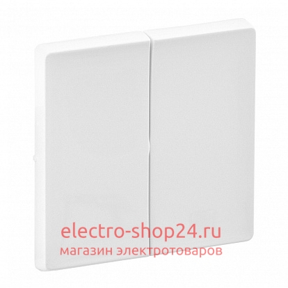 Legrand Valena LIFE.Лицевая панель для двухклавишного выключателя. Белая 755020 755020 - магазин электротехники Electroshop