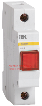 Сигнальная лампа ЛС-47М 220В красная (LED-матрица) ИЭК MLS20-230-K04 MLS20-230-K04 - магазин электротехники Electroshop