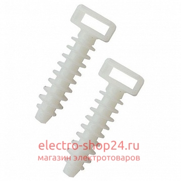 Дюбель для бандажа ДБ 6х35 белый (уп.100шт) ДБ 6*35 - магазин электротехники Electroshop