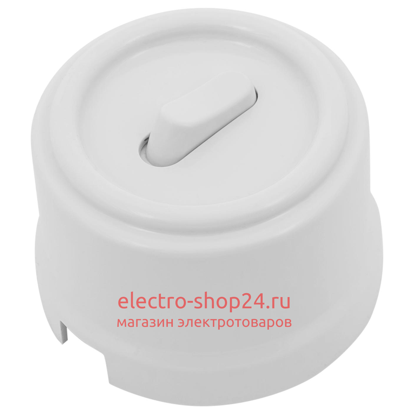 Выключатель 1-клавишный ОП Bironi Лизетта пластик цвет белый (клавишный) B1-220-21 B1-220-21 - магазин электротехники Electroshop