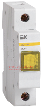 Сигнальная лампа ЛС-47М 220В желтая (LED-матрица) ИЭК MLS20-230-K05 MLS20-230-K05 - магазин электротехники Electroshop