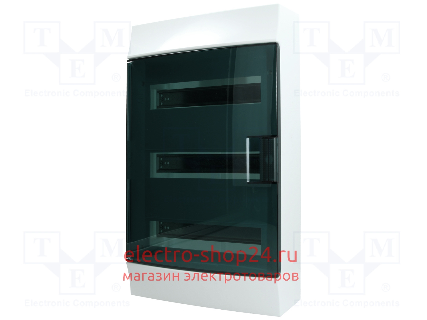 Бокс настенный ABB Mistral41 36М модулей (3x12) прозрачная дверь с клеммным блоком 1SPE007717F9994 1SPE007717F9994 - магазин электротехники Electroshop