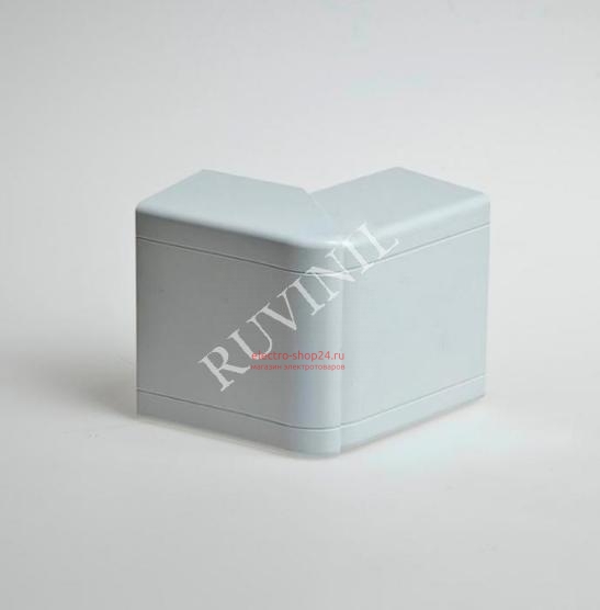 Угол внешний для РКК-100х60 и 100х40 разводной Рувинил (белый) Ruvinil УВШ-100х60 УВШ-100х60 - магазин электротехники Electroshop