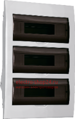 Бокс ЩРВ-П-36 на 36 модулей встраиваемый пластиковый с прозрачной дверкой IP40 ИЭК MKP12-V-36-40-05 MKP12-V-36-40-05 - магазин электротехники Electroshop