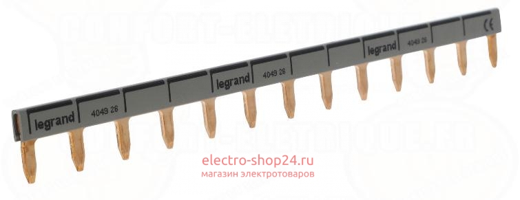 Гребёнчатая шина 404926 HX3 1-полюсная 13 модулей Legrand 404926 - магазин электротехники Electroshop
