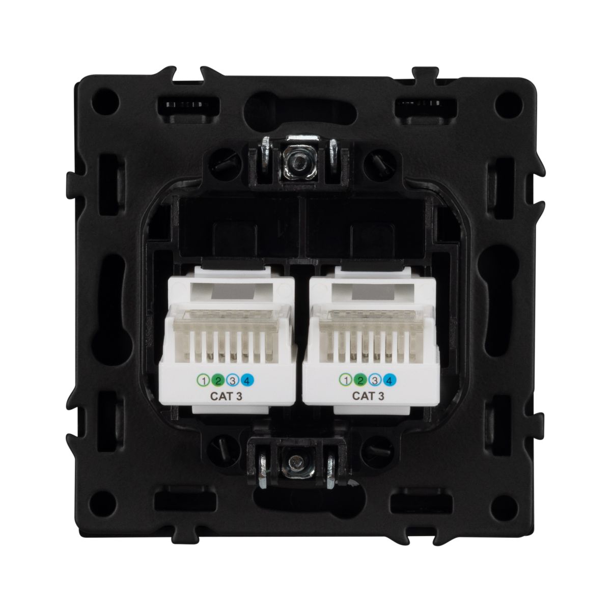 Розетка телефонная двойная софт-тач серый базальт Arlight SCT-MTL2-SFPL-GR (2хRJ-11, 4C) 054311(1) 054311(1) - магазин электротехники Electroshop