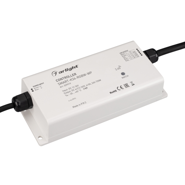 Контроллер Arlight SMART-K34-RGBW-WP 12-36V 4x5A 2.4G 029919 029919 - магазин электротехники Electroshop