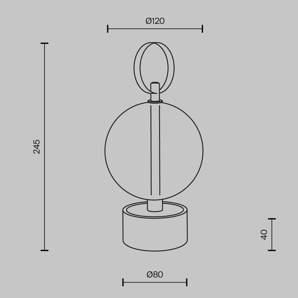 Настольная лампа с аккумулятором Maytoni Double Moon MOD478RL-L3B3K MOD478RL-L3B3K - магазин электротехники Electroshop