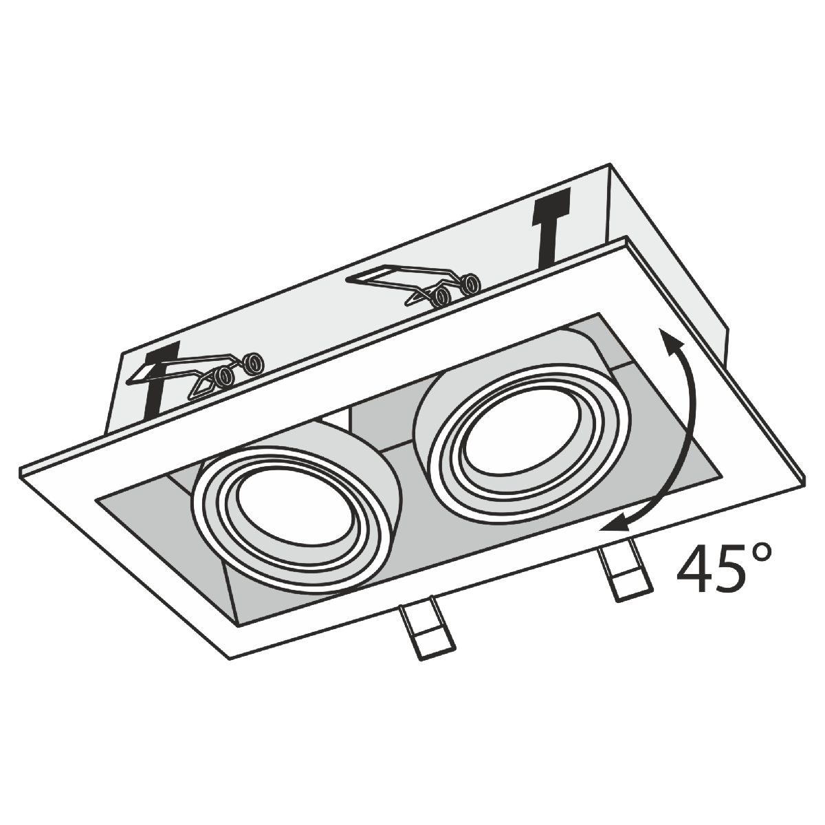 Встраиваемый светильник Maytoni Metal DL008-2-02-S DL008-2-02-S - магазин электротехники Electroshop