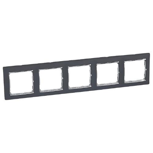 Рамка Legrand Valena 5 постов ноктюрн/серебряный штрих 770395 770395 - магазин электротехники Electroshop