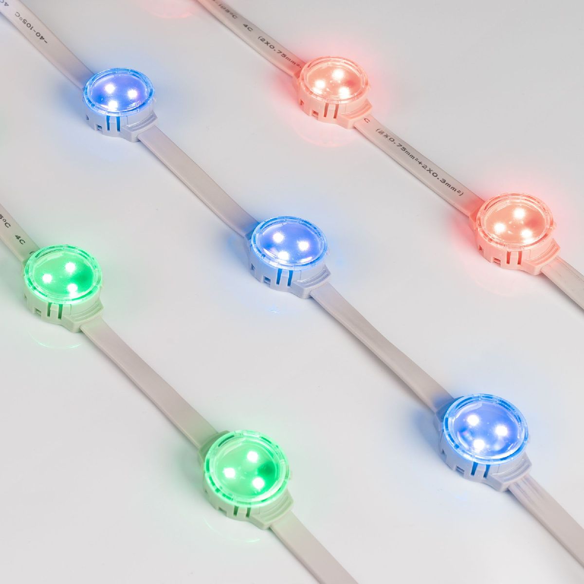 Модуль управляемый Arlight SOLEX-SPI-3535-3-12V RGB 120deg (D30x16mm, 0.75W, IP67) 029240 029240 - магазин электротехники Electroshop