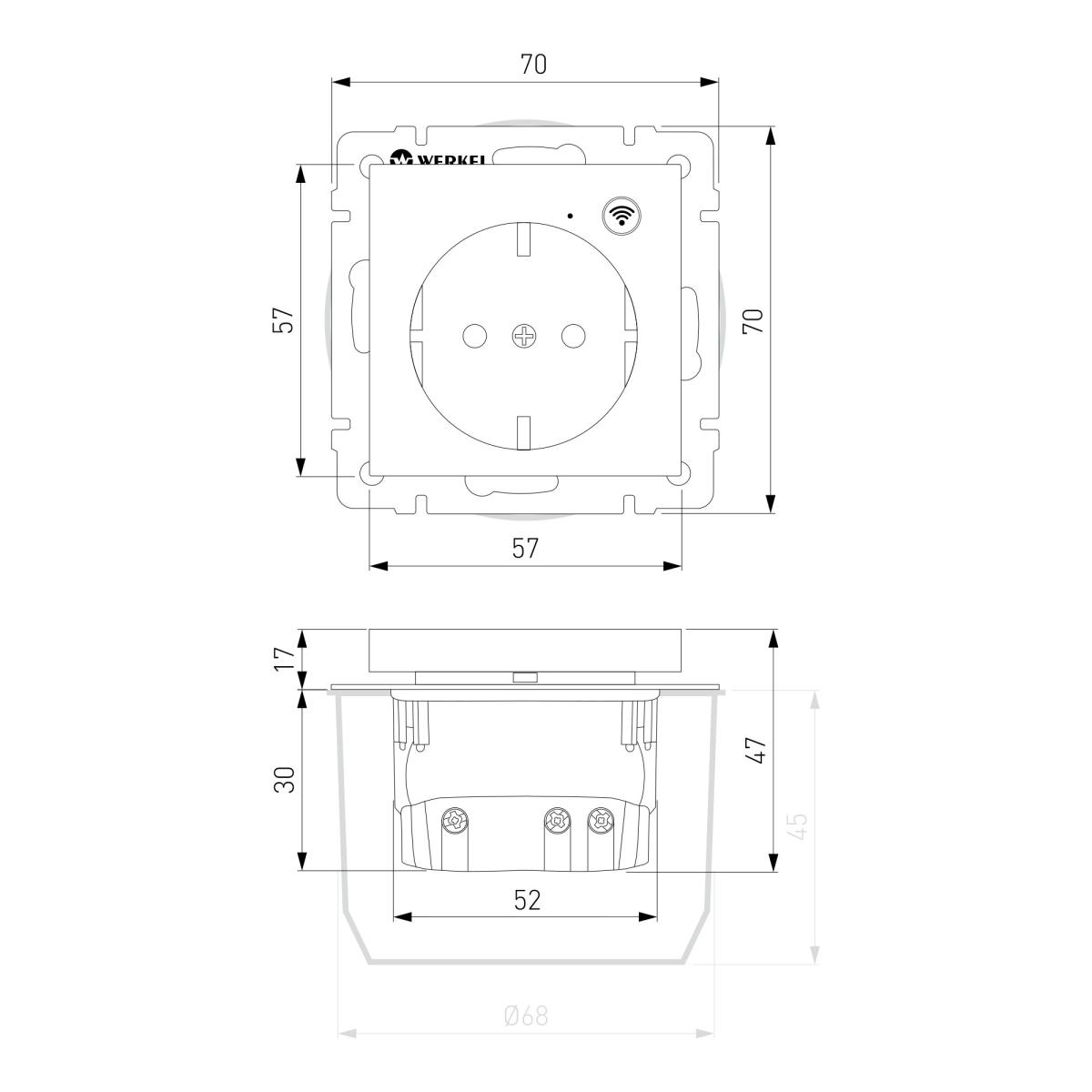 Розетка Wi-Fi Werkel слоновая кость W1171603 4690389176081 4690389176081 - магазин электротехники Electroshop