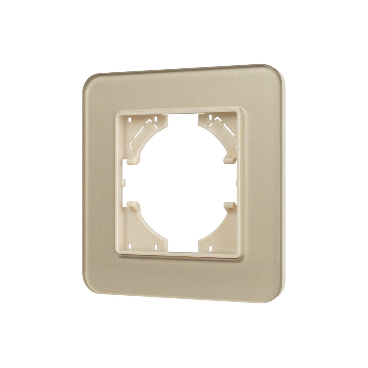 Рамка стеклянная на 1 пост Arlight FRM-OMALI-SFGS-1-GD 049679 049679 - магазин электротехники Electroshop