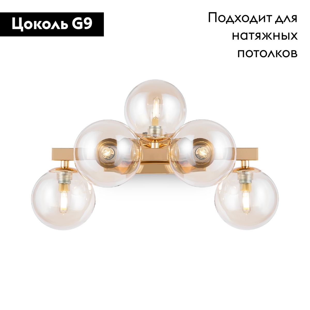 Бра Maytoni Dallas MOD547WL-05G MOD547WL-05G - магазин электротехники Electroshop