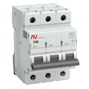 Выключатель автоматический EKF AVERES AV-6 40A (D) 3P трехфазный 6kA mcb6-3-40D-av mcb6-3-40D-av - магазин электротехники Electroshop