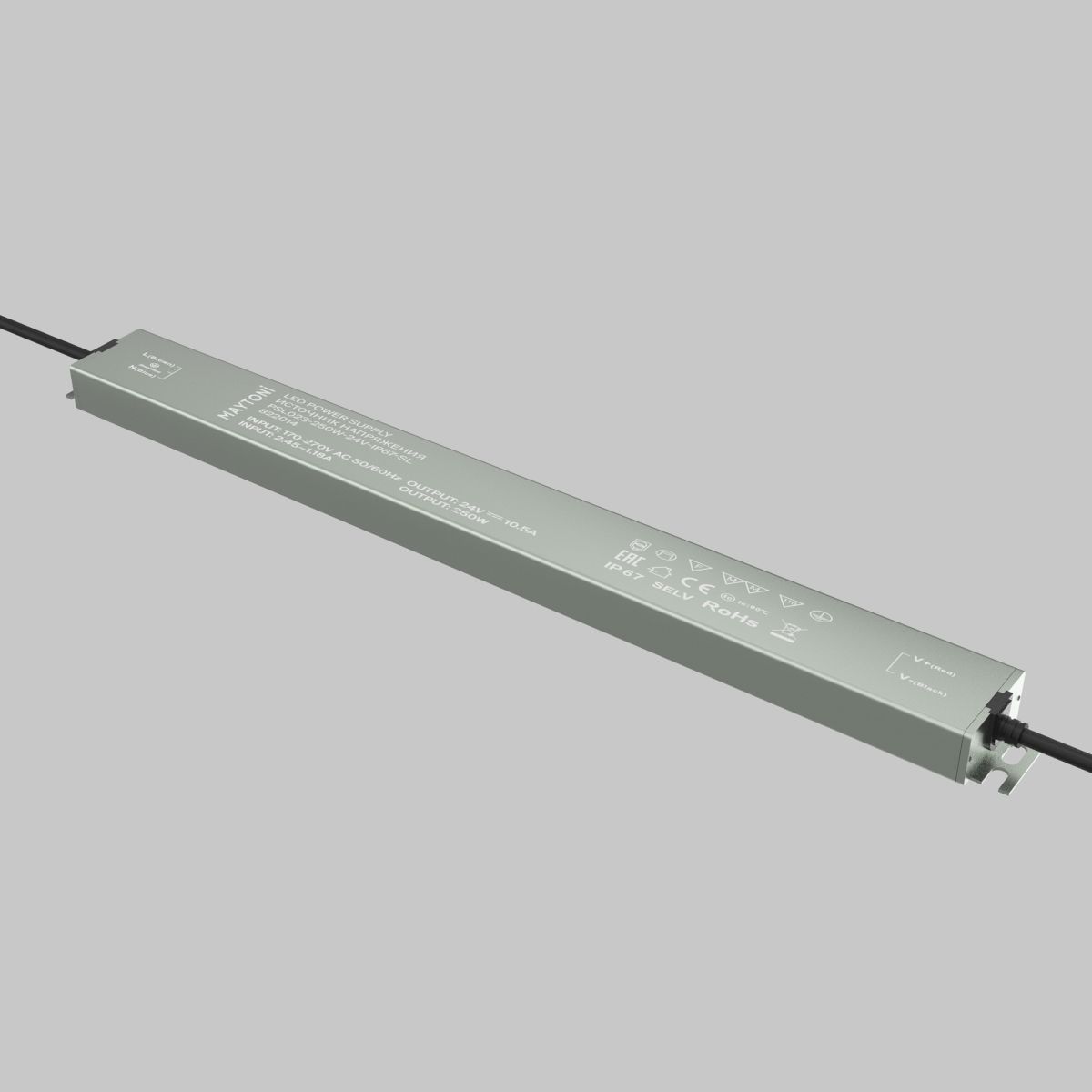 Блок питания Maytoni Led Strip PSL023 24В 250Вт IP 67 822014 822014 - магазин электротехники Electroshop