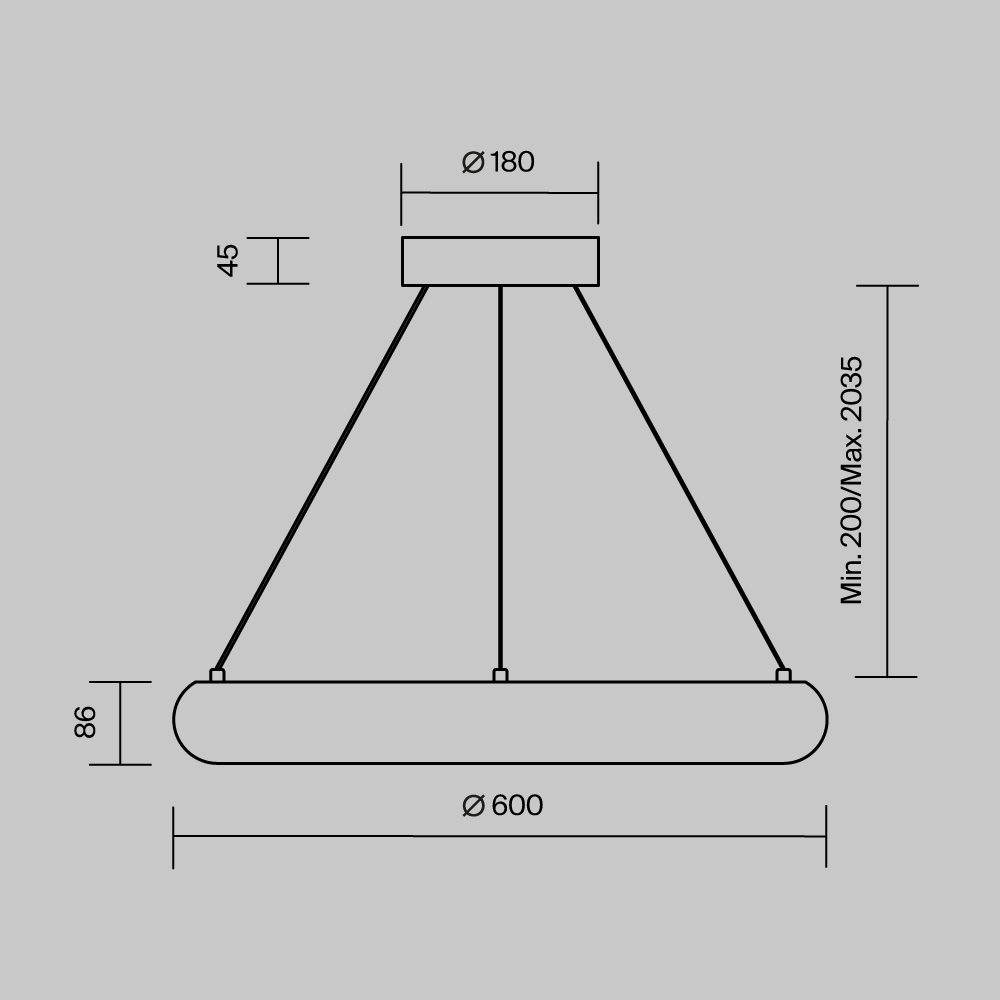 Подвесной светильник Maytoni Yora MOD532PL-L36BSK MOD532PL-L36BSK - магазин электротехники Electroshop