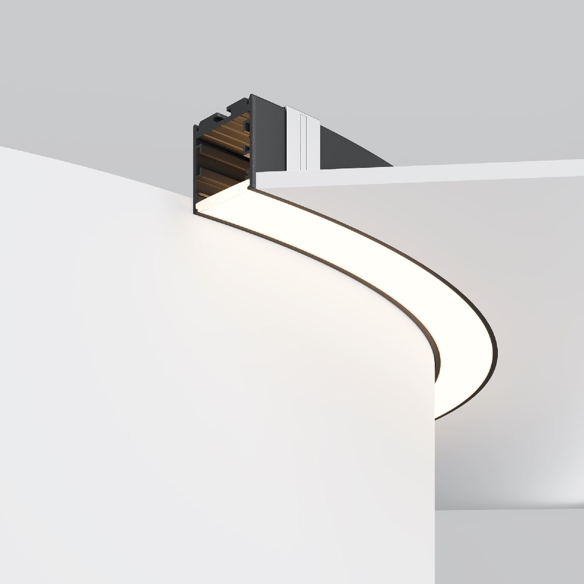 Радиусный профиль Maytoni Led strip ALM-3535R-B-D-90°-0.8M ALM-3535R-B-D-90°-0.8M - магазин электротехники Electroshop