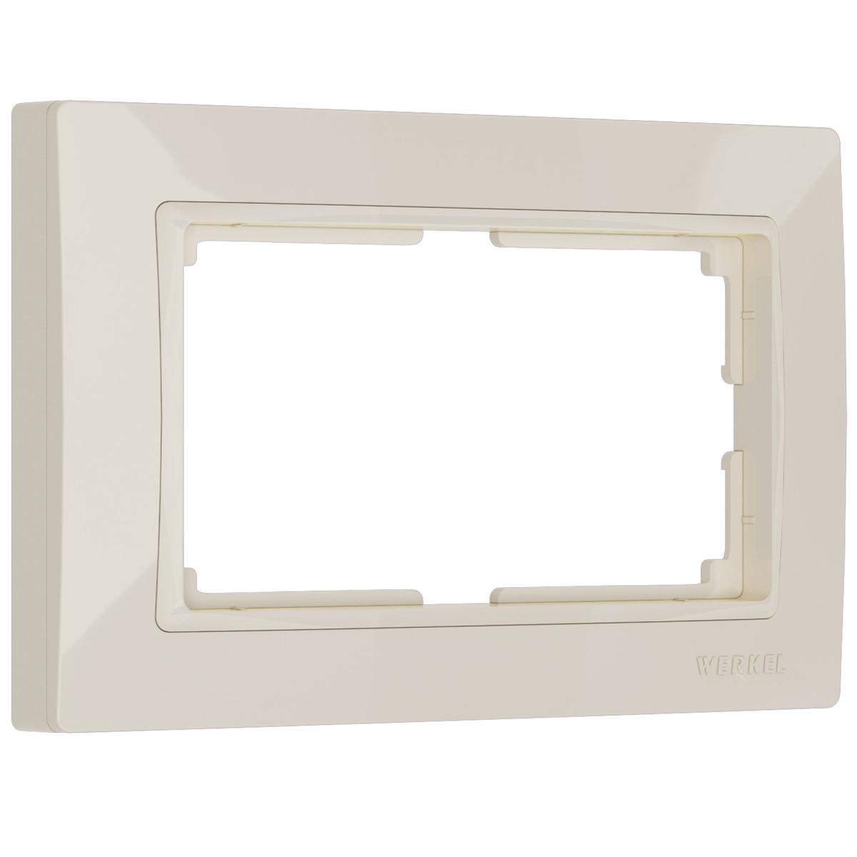 Рамка для двойной розетки Werkel Snabb basic слоновая кость W0082003 4690389161506 4690389161506 - магазин электротехники Electroshop