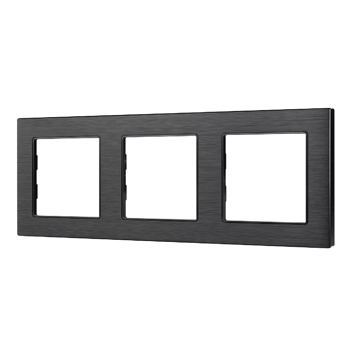 Рамка трехместная Arlight FRM-PRESTO-ALS-3-BK 043857 043857 - магазин электротехники Electroshop