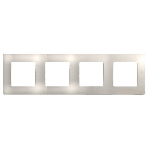 Рамка Legrand Etika 4 поста, слоновая кость (бежевый) 672514 672514 - магазин электротехники Electroshop