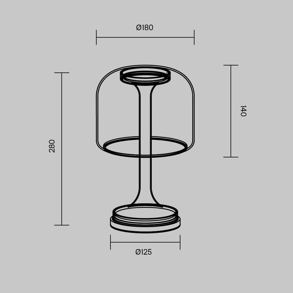 Настольная лампа Maytoni Spirito MOD286TL-L8G3K MOD286TL-L8G3K - магазин электротехники Electroshop