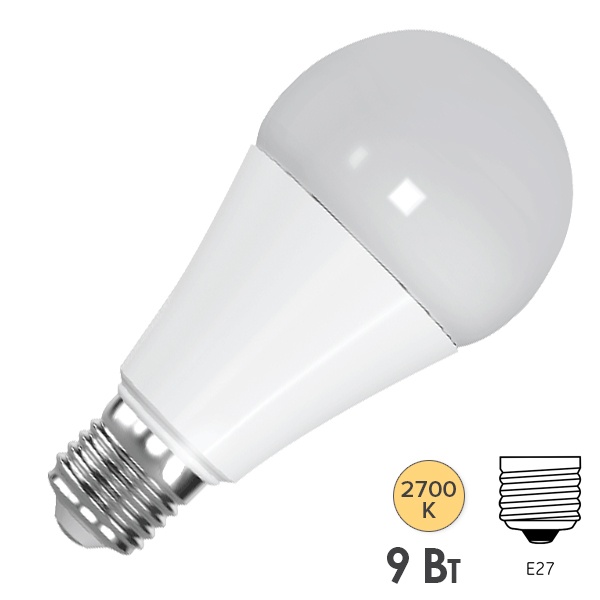 Лампа светодиодная FL-LED-A60 9W 2700К 220V E27 860Lm Foton Lighting 611406 611406 - магазин электротехники Electroshop