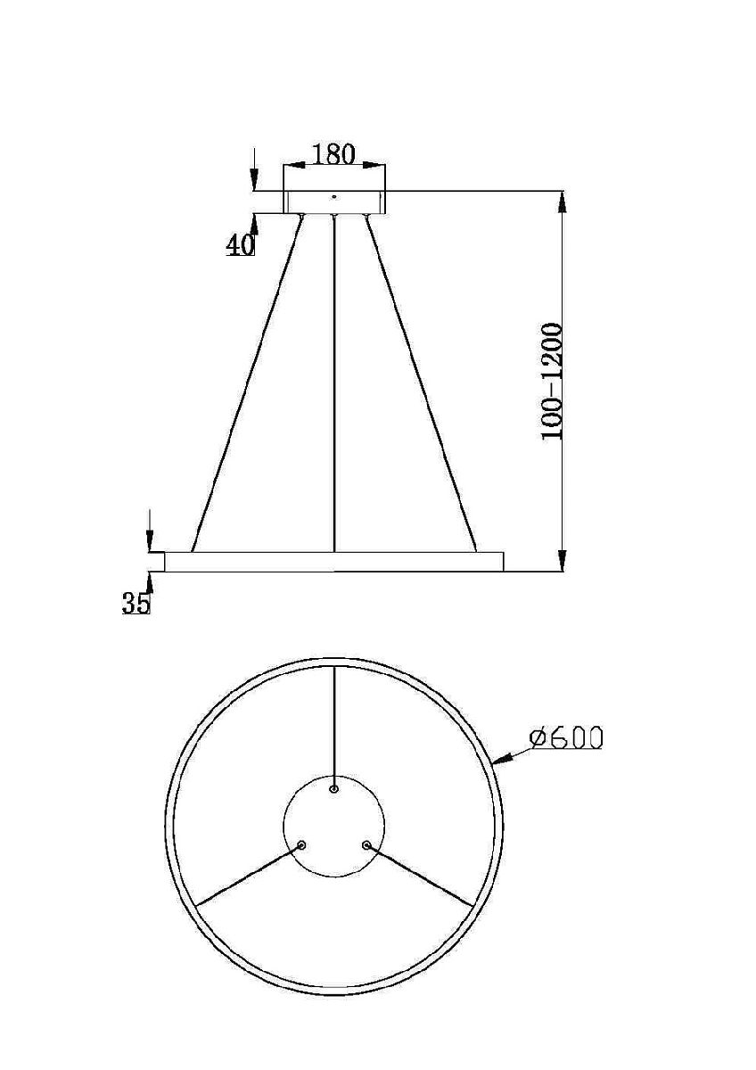 Подвесная люстра Maytoni Rim MOD058PL-L32BK MOD058PL-L32BK - магазин электротехники Electroshop