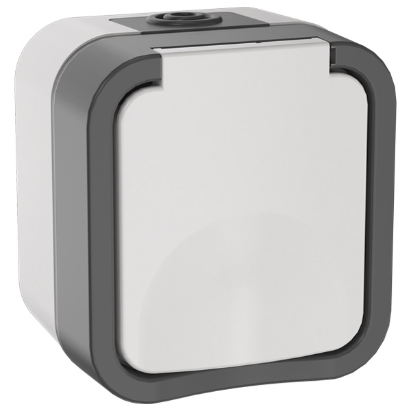 Розетка TORS TS220 2П+3 с крышкой и шторками 16А IP55 белый IEK TS-R16-16-55-K41 TS-R16-16-55-K41 - магазин электротехники Electroshop