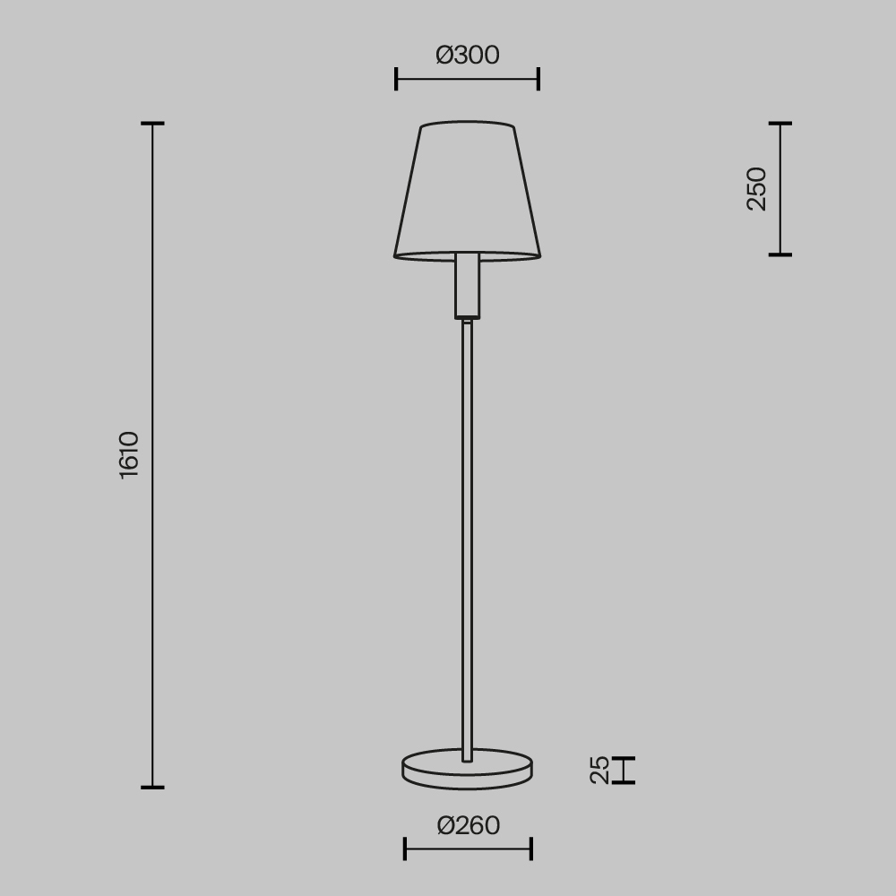 Торшер Maytoni Lira MOD483FL-01BS MOD483FL-01BS - магазин электротехники Electroshop