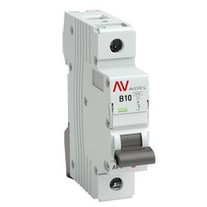 Выключатель автоматический EKF AVERES AV-6 10A (B) 1P однофазный 6kA mcb6-1-10B-av mcb6-1-10B-av - магазин электротехники Electroshop