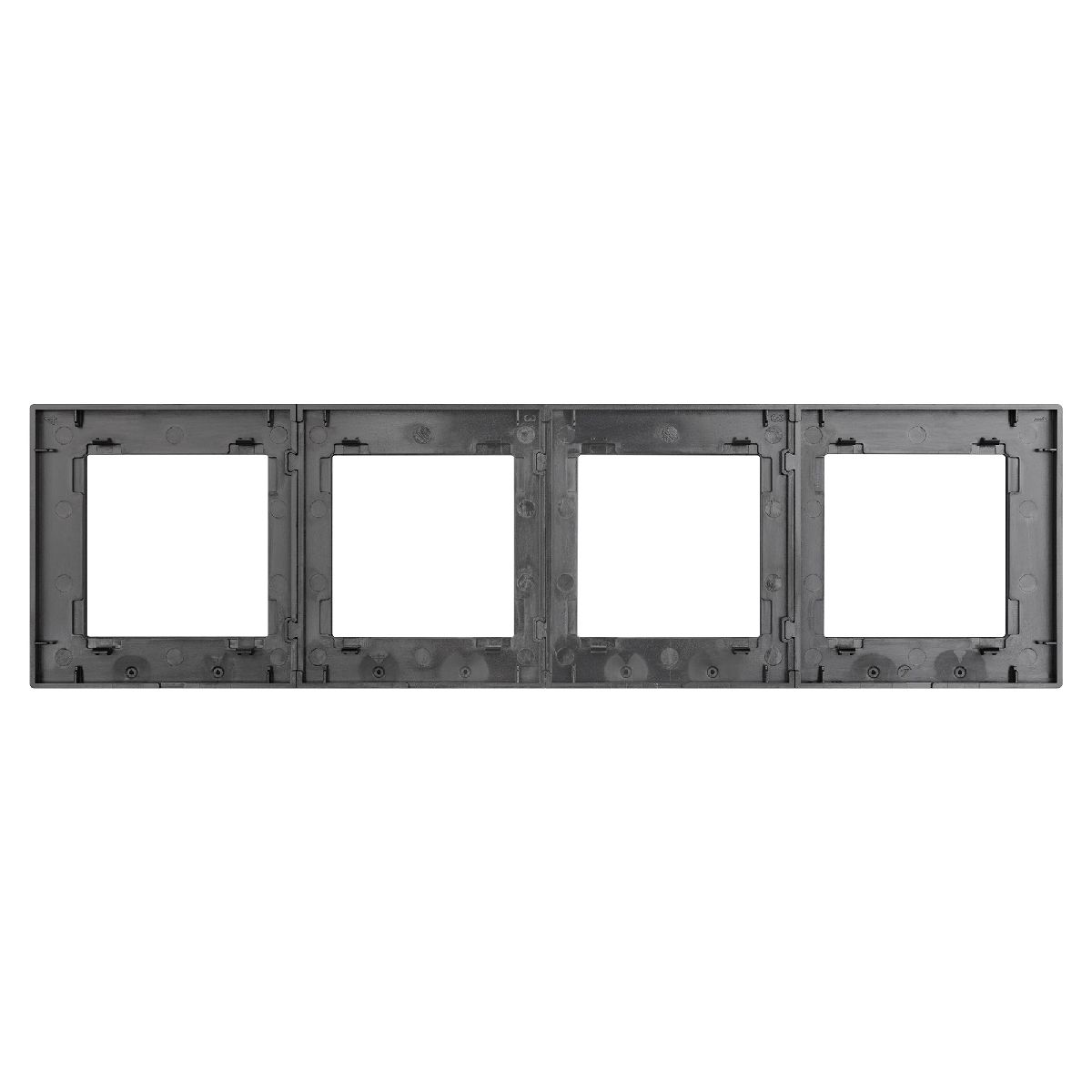 Рамка четырехместная Arlight FRM-GLARE-GS-4-BK 043803 043803 - магазин электротехники Electroshop