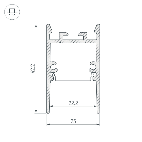 Профиль Arlight SL-COMFORT 031729 031729 - магазин электротехники Electroshop