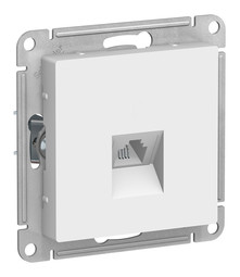 Розетка телефонная RJ11 AtlasDesign белый Systeme Electric ATN000181 ATN000181 - магазин электротехники Electroshop