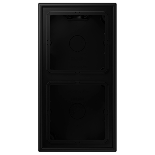 Коробка для накладного монтажа Jung LS 2-ая Черный матовый LS582ASWM LS582ASWM - магазин электротехники Electroshop