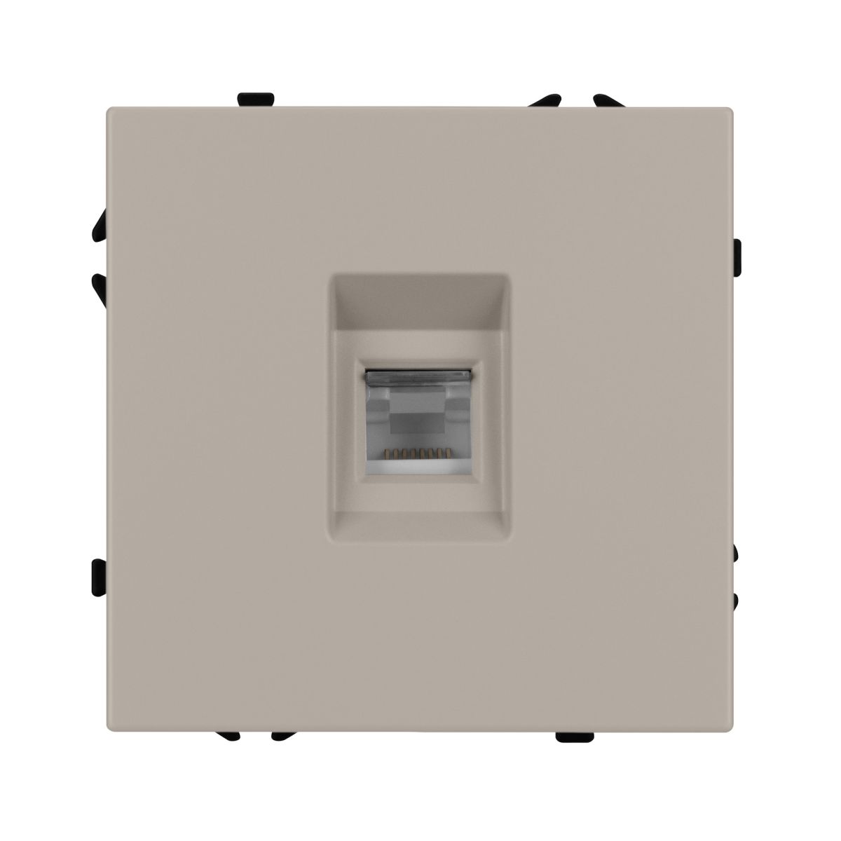 Розетка телефонная софт-тач кашемир Arlight SCT-MTL1-SFPL-CA (RJ-11, 4C) 061892(1) 061892(1) - магазин электротехники Electroshop