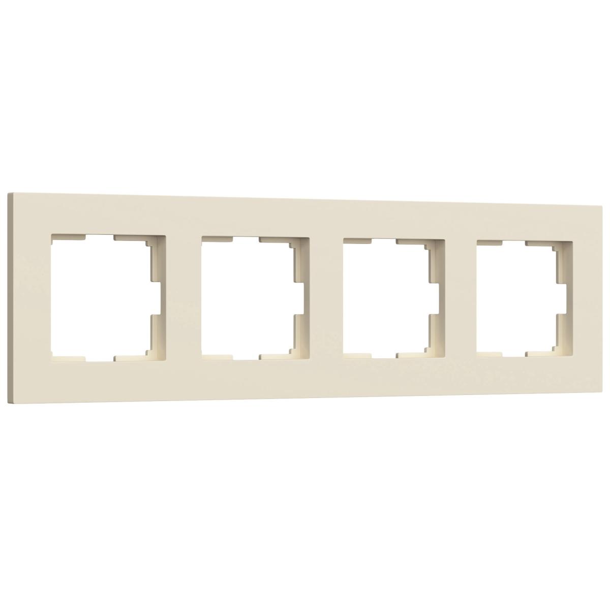 Рамка на 4 поста Werkel Slab 4690389193521 W0042962 a062809 4690389193521 - магазин электротехники Electroshop