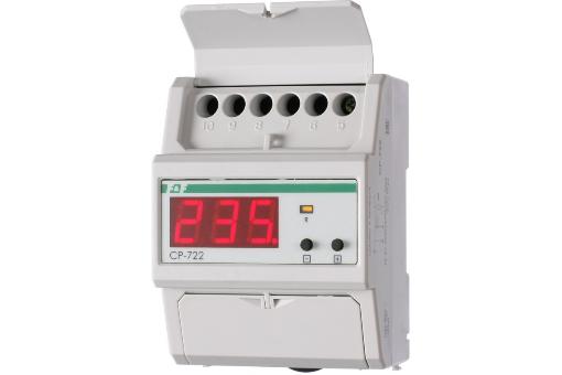 Реле контроля напряжения F&F CP-722 75А 1NO индикация текущего напряжения EA04.009.009 EA04.009.009 - магазин электротехники Electroshop