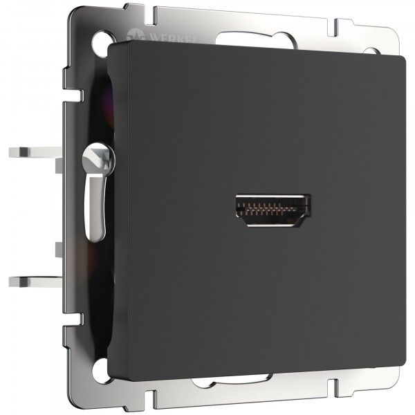Розетка HDMI Werkel черный матовый 4690389157066 W1186008 a051601 4690389157066 - магазин электротехники Electroshop