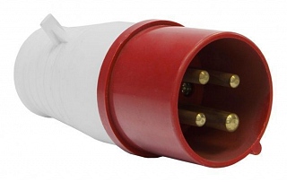 Вилка 014 переносная 3Р+PE 16А 380В IP44 Вилка 014 - магазин электротехники Electroshop