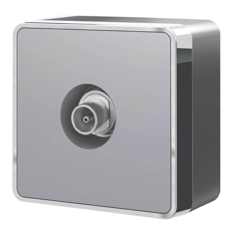 ТВ-розетка оконечная Werkel Gallant серебряный W5083006 4690389167201 4690389167201 - магазин электротехники Electroshop