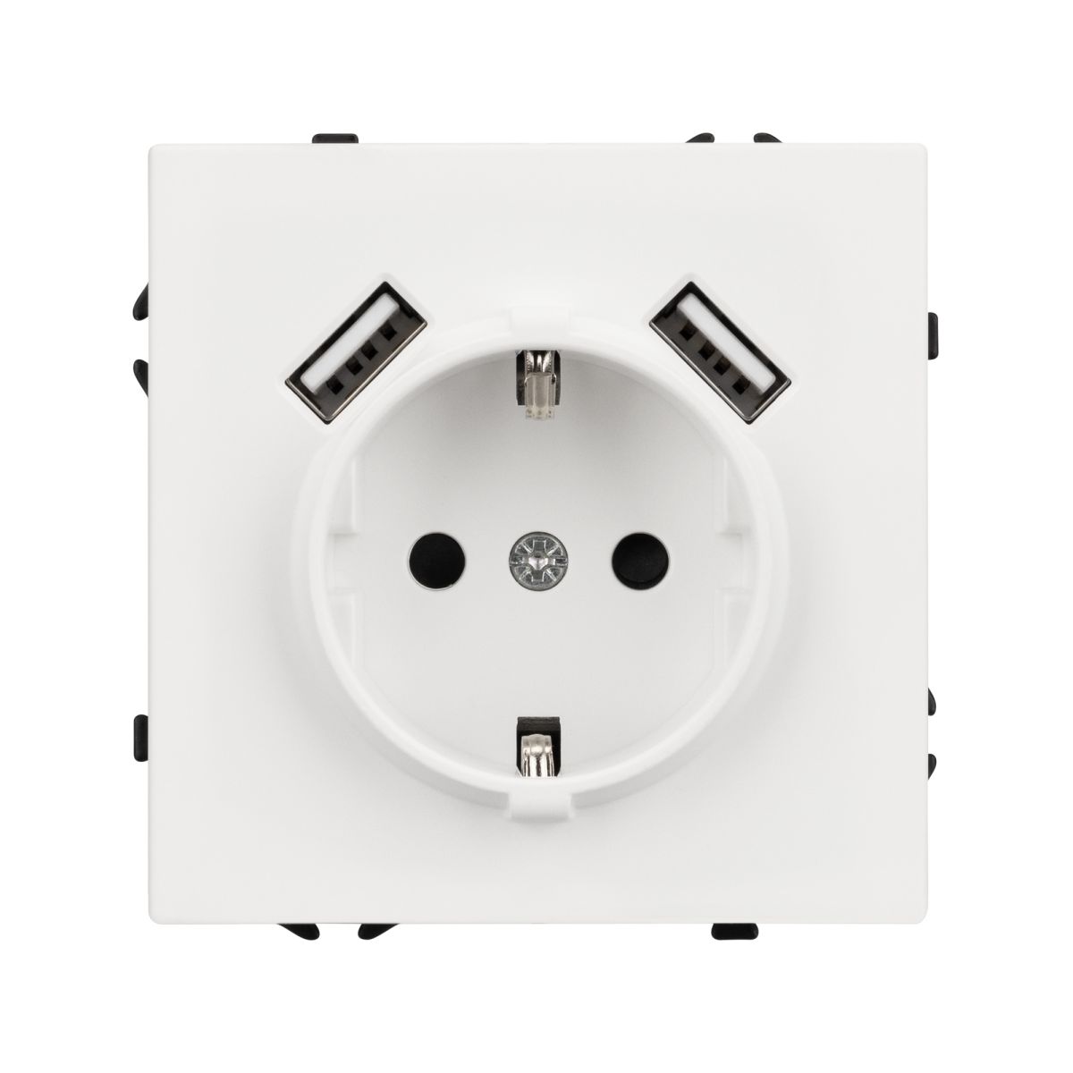 Розетка зк со шторками с USB тип А+А софт-тач белый кварц Arlight SCT-MUAA-SFPL-WH (250V, 16A) 054288(1) 054288(1) - магазин электротехники Electroshop
