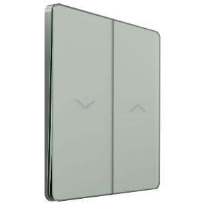 Двухклавишный кнопочный выключатель для управления жалюзи Infinity 10A таежное утро FSE000819 FSE000819 - магазин электротехники Electroshop