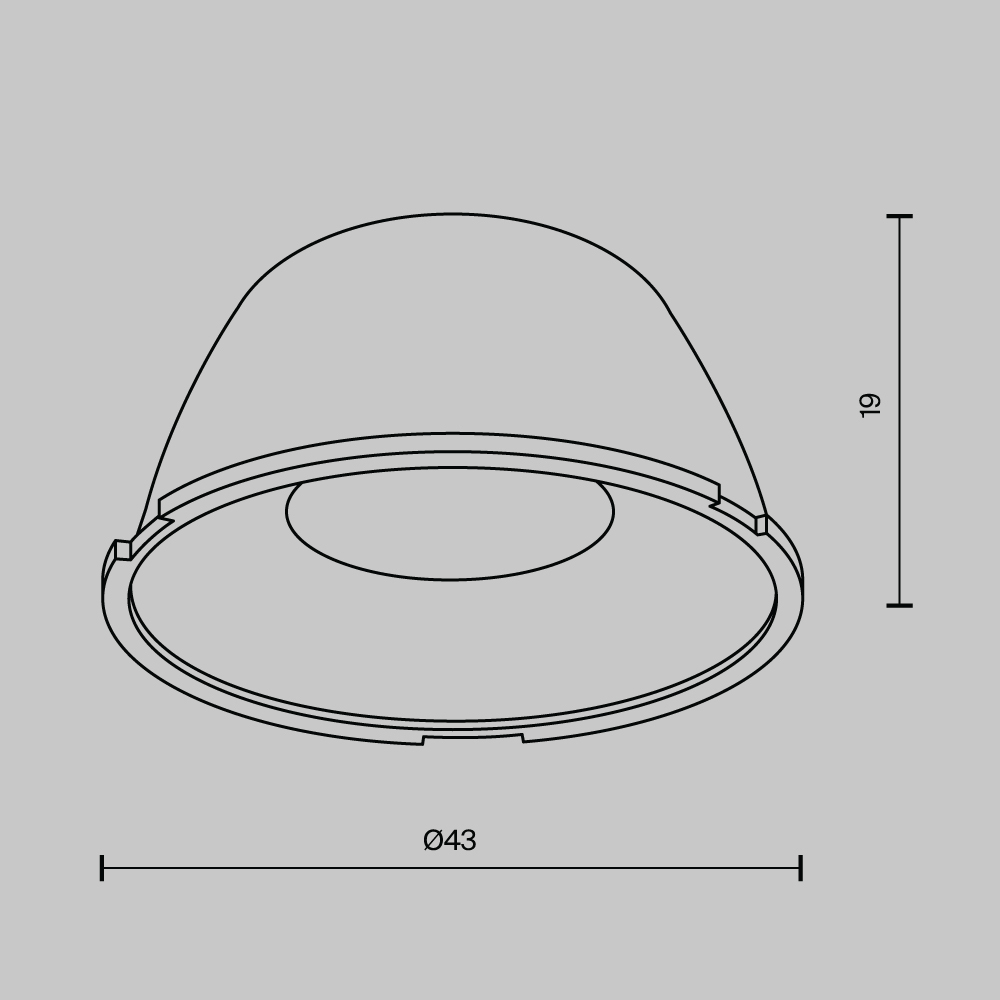 Линза Maytoni Alfa led LensD43-24 LensD43-24 - магазин электротехники Electroshop