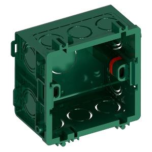 Коробка монтажная Infinity 87х87х50мм для кладки или бетона стыкуемая зеленый Systeme Electric FSE350000 FSE350000 - магазин электротехники Electroshop
